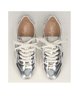 Bridget Birkin 【Bridget Birkin】サイドギャザービジュースニーカー シルバー