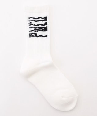 PW CIRCULUS 【WOMEN】WAVYロゴソックス ゴルフ レディース ホワイト系