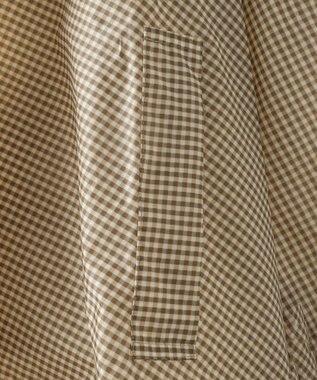 MOONBAT FLAT PURE サイクル レインポンチョ チェック 自転車 収納袋付き ベージュ