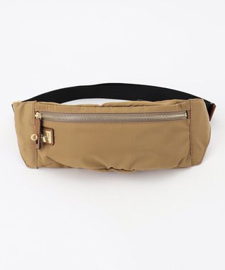 23区 ORSETTO ナイロンツイル ボディ バッグ キャメル系