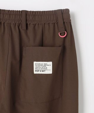 PW CIRCULUS 【ストレッチ素材】【WOMEN】セミワイド イージーパンツ ゴルフウェア レディース ダークブラウン系