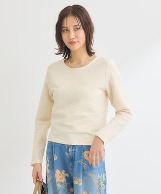 Green Parks シアーポコポコプルオーバー Ivory