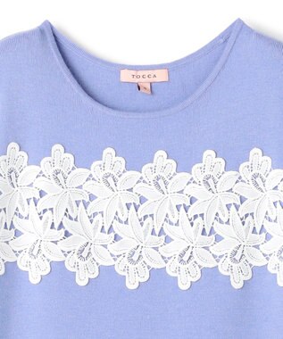 TOCCA 【百田夏菜子さん着用】NIGHT PETAL ニットドレス スカイブルー系