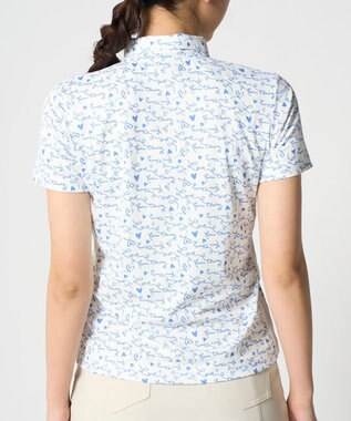 FILA GOLF／marie claire 【marie claire SPORT】 半袖ハイネックガラ ホワイト