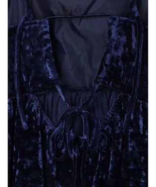 Green Parks ・ＥＬＥＮＣＡＲＥ　ＤＵＥクラッシュベロアキャミチュニック Blue