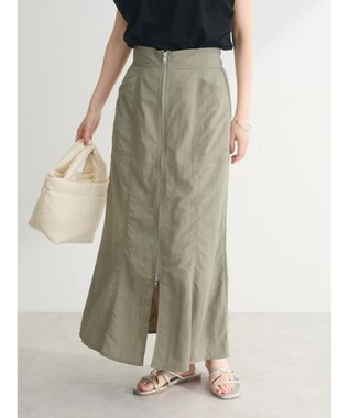 Green Parks ・ＥＬＥＮＣＡＲＥ　ＤＵＥ　Ｗ－ＺＩＰ　マーメイドスカート Light Khaki