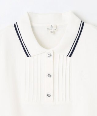 組曲 KIDS 【150-170㎝】ストレッチカノコ ポロシャツ オフホワイト