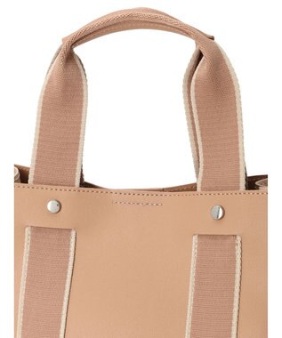 Green Parks ・Ｃｕーｓｈｕｔ　テープハンドルスクエアトート Pink