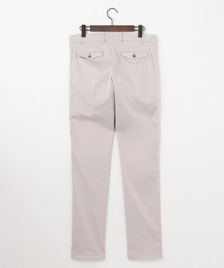 JOSEPH ABBOUD 【イタリア素材/ウエストも伸びる】ハイパワーサテンストレッチパンツ ライトグレー系