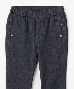 組曲 KIDS 【110-140㎝】シンフォニー デニムニットパンツ ネイビー