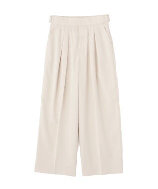 Green Parks タックワイドパンツ Natural