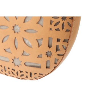 genten セイル カットワーク　ショルダーバッグ ヌメベージュ