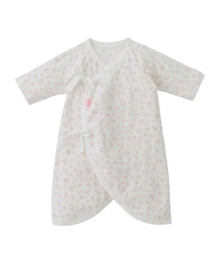 MIKI HOUSE HOT BISCUITS 【50-60cm】 フライス コンビ肌着 プリント柄