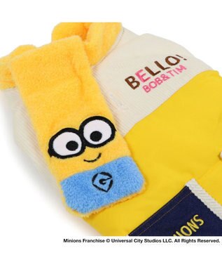 PET PARADISE ミニオン ボブ  遠赤外線 綿入れベスト マフラー付き 小型犬 イエロー