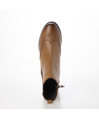 ing <ing>ウイングチップショートブーツ キャメル