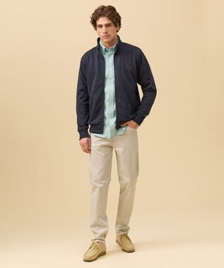 J.PRESS MEN 【ストレッチ】コンパクトピケストレッチ５ポケット パンツ ライトグレー系