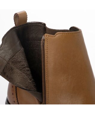 ing <ing>ウイングチップショートブーツ キャメル