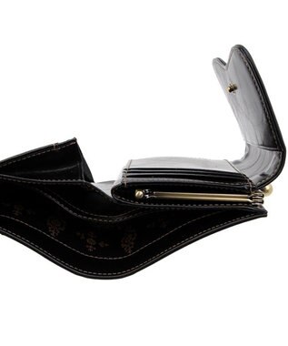 ANNA SUI リーブル 口金二つ折り財布 クロ