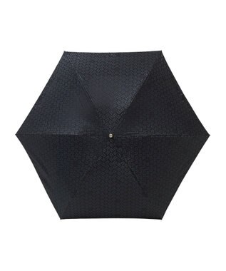 MOONBAT フルラ (FURLA) 折りたたみ傘 雨傘 ジャカード モノグラム ベア UV 軽量 ネイビーブルー