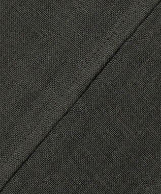 23区 【洗える】LIBECO ノースリーブ ワンピース カーキ系