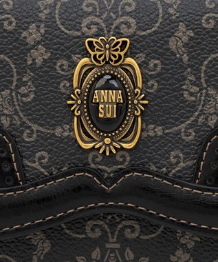 ANNA SUI リーブル 口金二つ折り財布 クロ