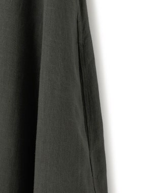 23区 【洗える】LIBECO ノースリーブ ワンピース カーキ系