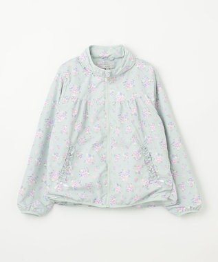 ANY KIDS 裾ペプラム 花柄 ブルゾン ミント系