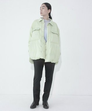 KWD 【日本製/高品質ダウン】LIGHT DOWN SHIRTS JACKET ライトダウンシャツジャケット ライトイエロー