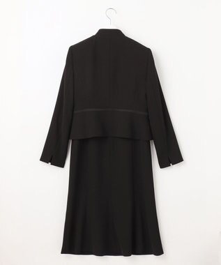 自由区 FORMAL 【襟華やか】エレガント ジャケット＋ワンピース ブラック系