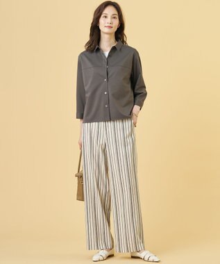 J.PRESS LADIES L 【レイヤードスタイルに】スムースジャージー ノースリーブ カットソー ホワイト系
