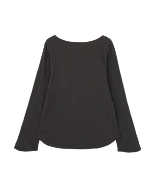 Green Parks チェーンリブカットプルオーバー Charcoal Gray