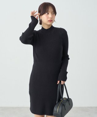 earth music&ecology ニットミニワンピース