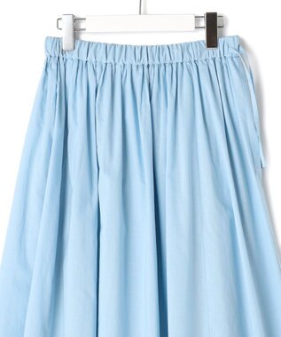 J.PRESS YORK STREET 【WOMEN】バイカラーギャザー スカート サックスブルー系1
