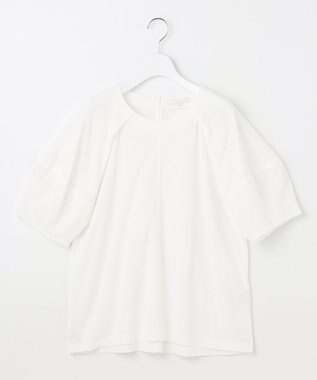 自由区 【洗える】ボリュームスリーブピケ カットソー オフ