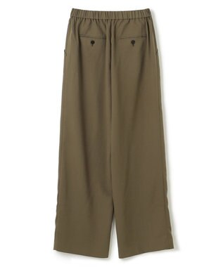 JOSEPH 【洗える】ノーブルサテン　ワイドトラウザーズ Moss