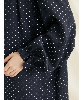 CRAFT STANDARD BOUTIQUE 柄ギャザーマキシワンピース Dot