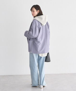 earth music&ecology エアもちフーディブルゾン Gray Mixture