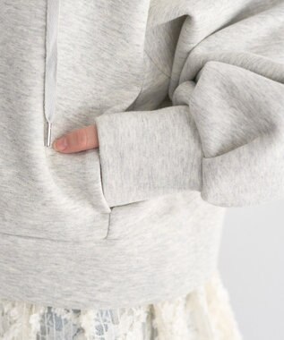 earth music&ecology エアもちフーディブルゾン Gray Mixture