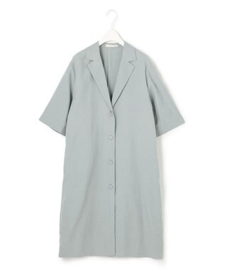 ICB 【洗える】 Unleash  半袖ロングジャケット ジェイドグレー系