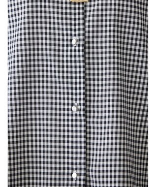 AMERICAN HOLIC ＵＶカット／接触冷感ギャザースリーブブラウス　 Gingham Check