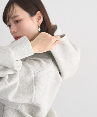 earth music&ecology エアもちフーディブルゾン Gray Mixture