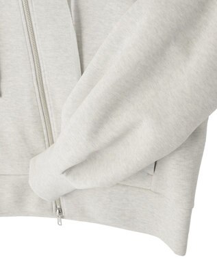 earth music&ecology エアもちフーディブルゾン Gray Mixture