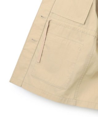 23区 L 【SLOW/一部店舗限定】ハイカウントギャバ ミリタリージャケット ベージュ系