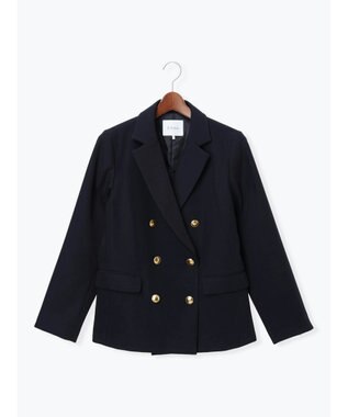 Te chichi 【セレモニーアイテム】テーラードWブレストジャケット（セットアップ可） ネイビー