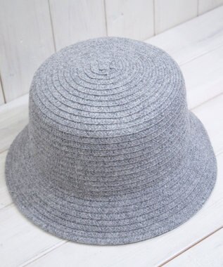 石田製帽 エコリウール　バケットハット グレー