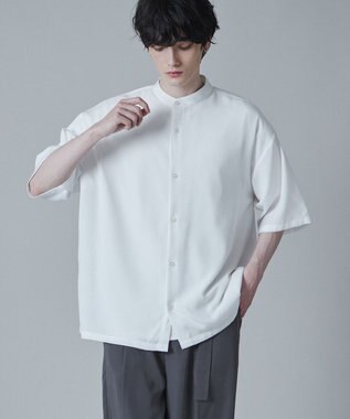 WEGO トロミBIGバンドカラーシャツ（S） ホワイト
