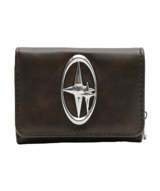 WEGO BIGメタルパーツフラップウォレット ブラック