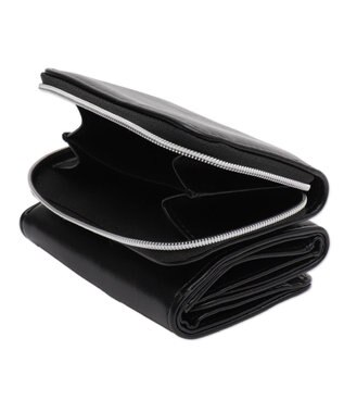 WEGO BIGメタルパーツフラップウォレット ブラック