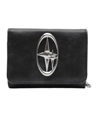 WEGO BIGメタルパーツフラップウォレット ブラック