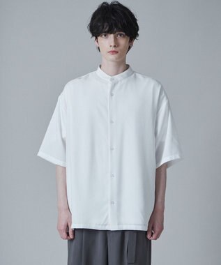 WEGO トロミBIGバンドカラーシャツ（S） ホワイト